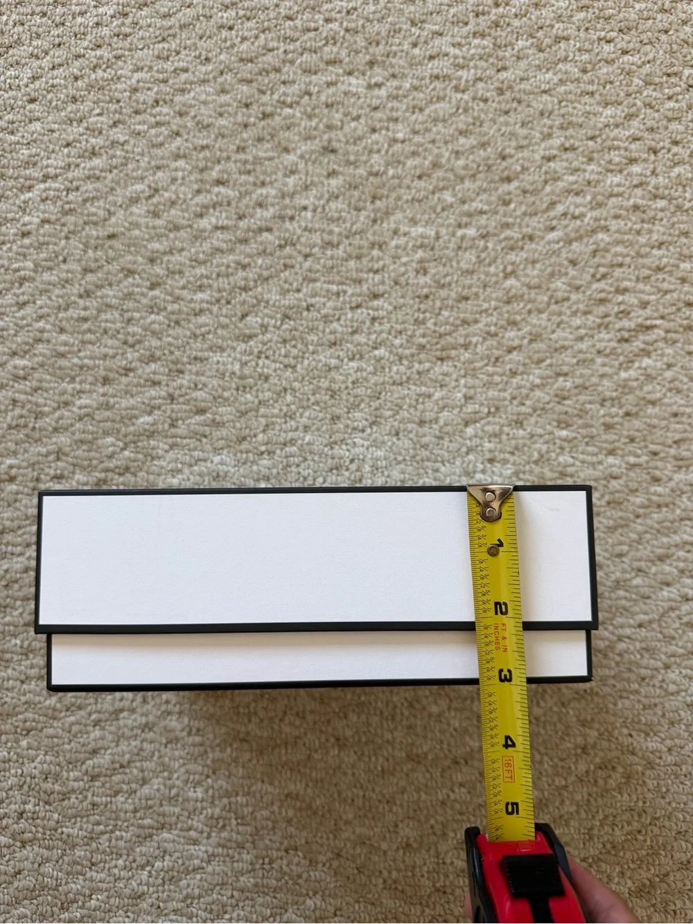CHANEL White Box with Black Logo and Trim